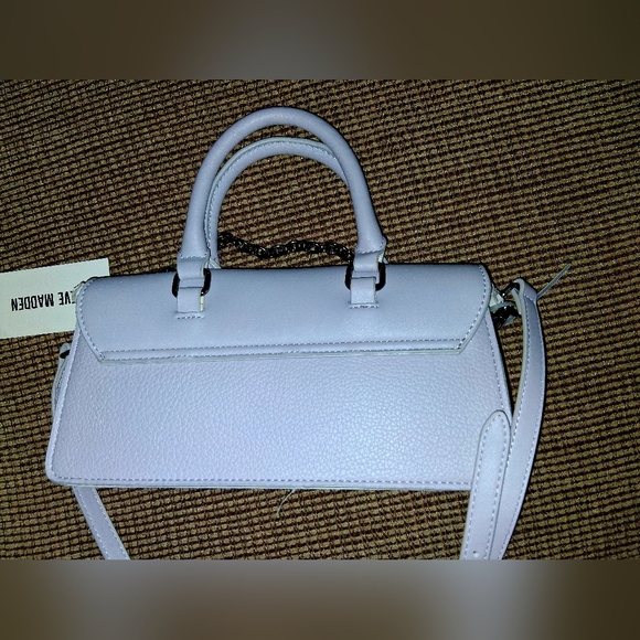 Steve Madden Galactic Lilac Compact Handbag With Chain Accent - Picture 7 of 13